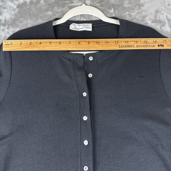 Vintage Judy Myers for Designer Times Cardigan Women's M‎ Black Bead Trim (1068) - Picture 8 of 10
